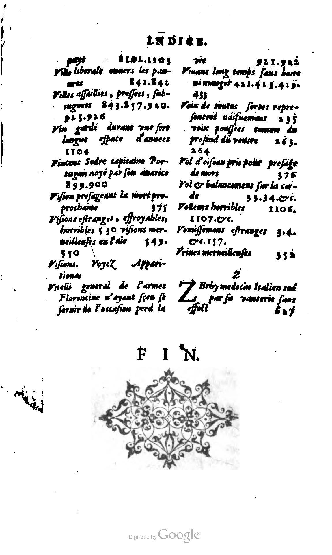 1620 - Samuel Crespin - Trésor d’histoires admirables et mémorables - BCU Lausanne 1620 - Samuel Crespin - Trésor d’histoires admirables et mémorables - BCU Lausanne