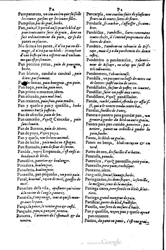 1621 - Adrian Tiffaine - Trésor des deux langues espagnole et française - BM Lyon