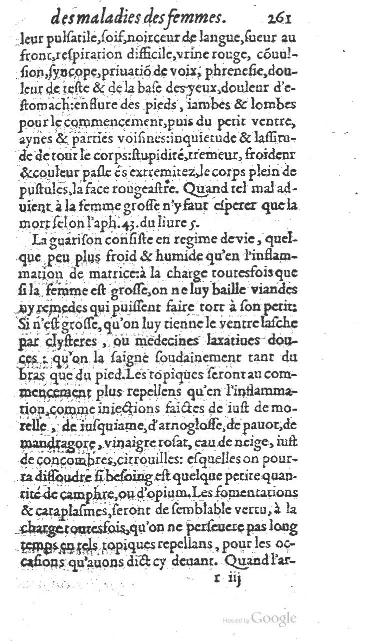 1585 - Jacques du Puis - Trésor des remèdes secrets pour les maladies des femmes - BnF