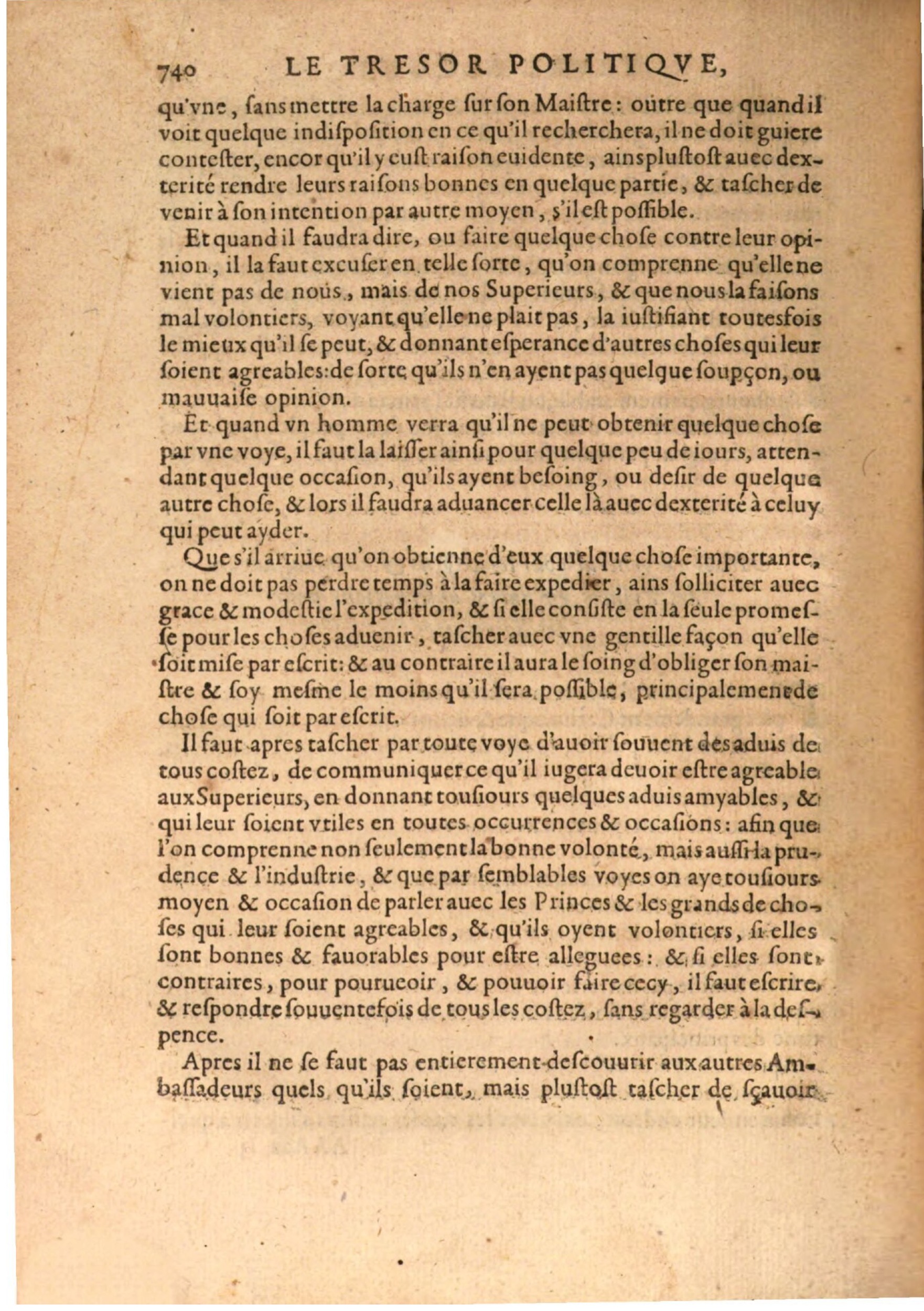 1608 - Nicolas Du Fossé - Trésor politique - BSB Munich