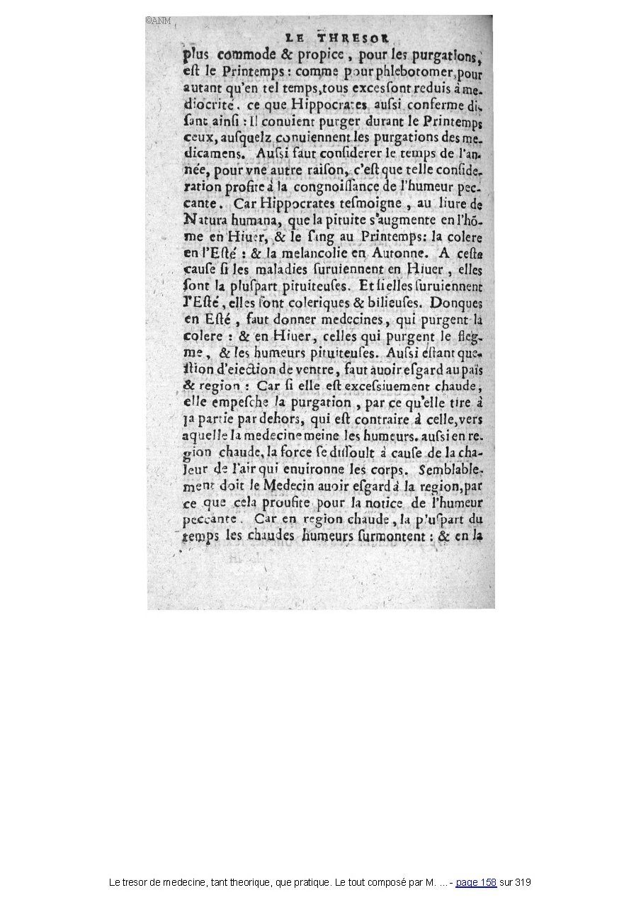 1560 - Pierre et Jan Moine - Trésor de médecine - Université Paris Cité
