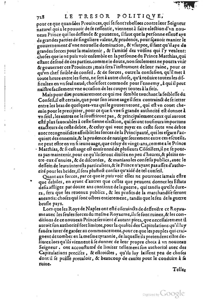 1611 - Pierre Chevalier - Trésor politique - UGent