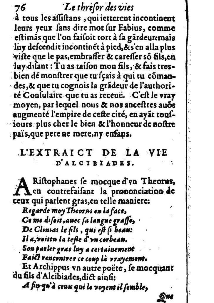 1611 - Pierre Rigaud - Trésor des vies de Plutarque - BM Lyon