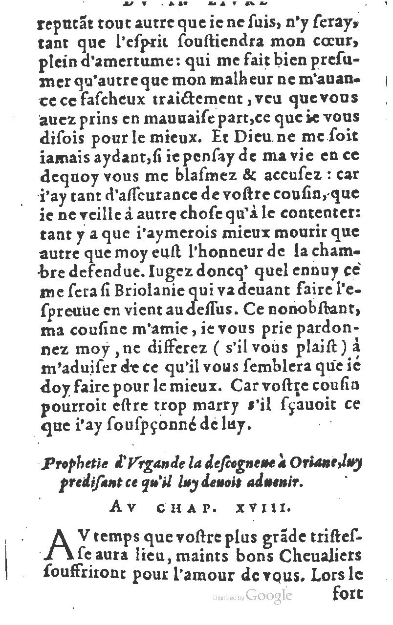1582 - Jean Huguetan - Trésor des Amadis T. 1 - BM Lyon