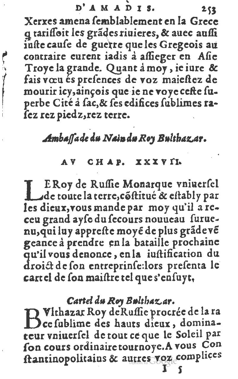 1582 - Jean Huguetan - Trésor des Amadis T. 1 - BM Lyon