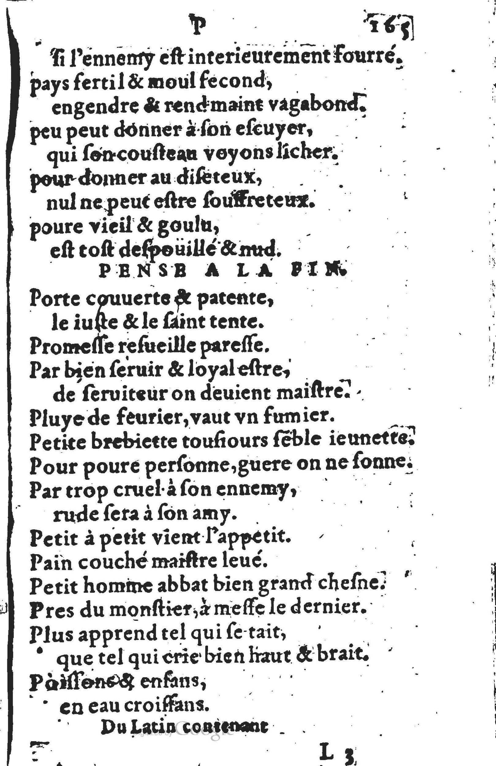 1578 - Nicolas Lescuyer - Trésor des sentences dorées - UGent