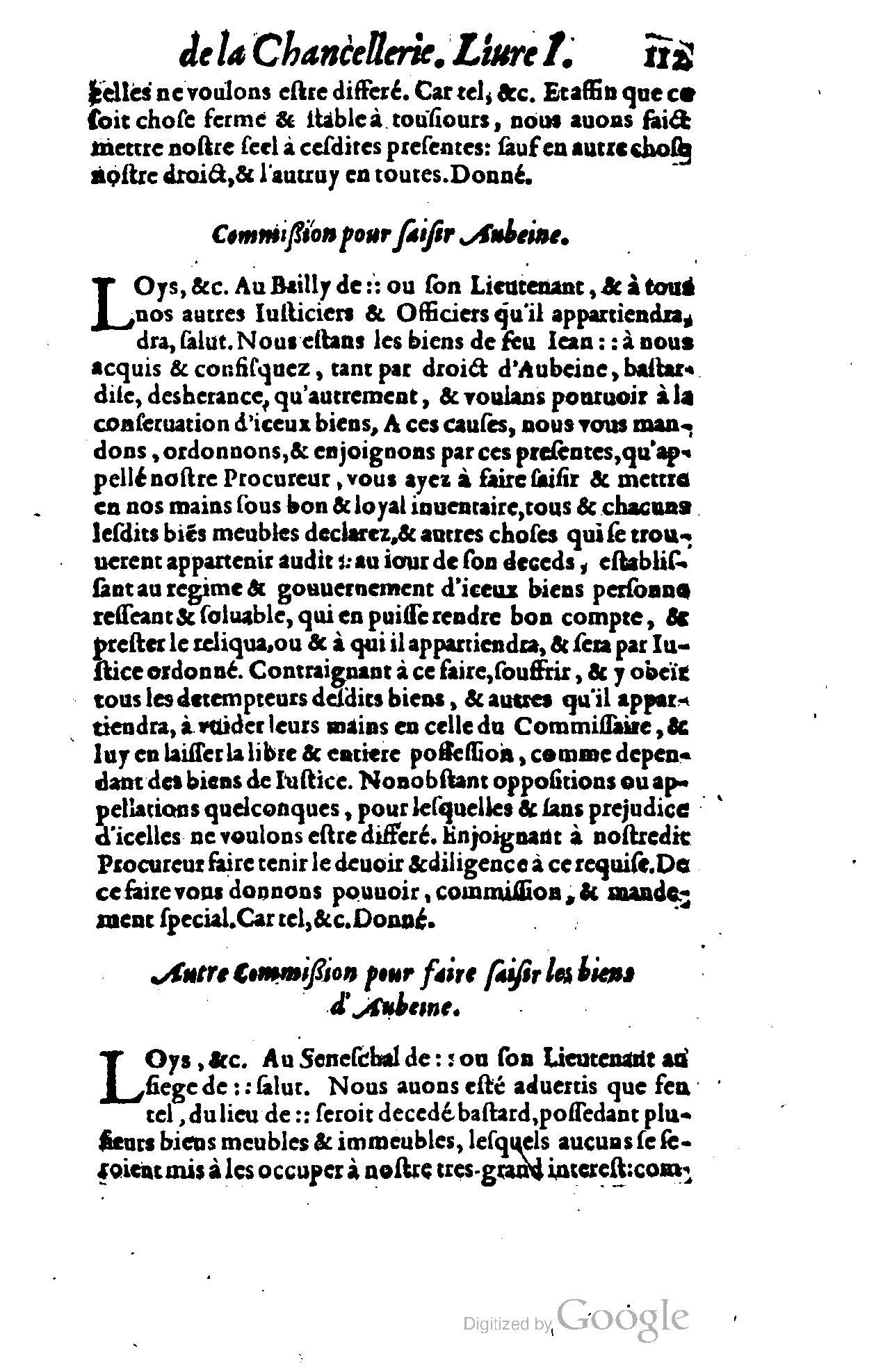 1614 - Jean Richer - Trésor du nouveau style et protocole de la chancellerie de France - BSB Munich