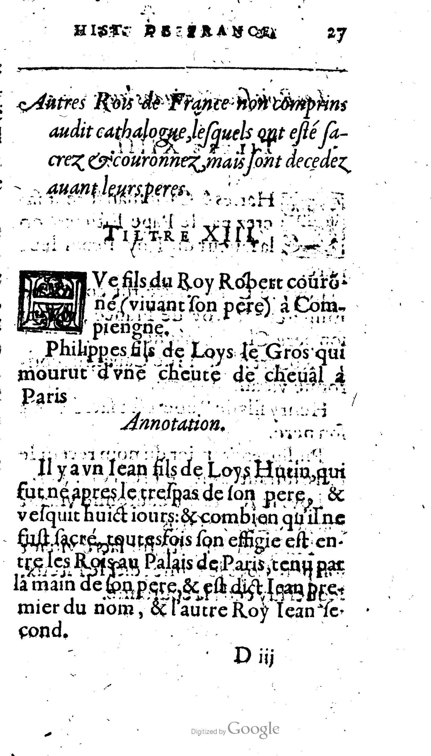 1604 - Galiot Corrozet - Trésor des histoires de France - BnF Arsenal