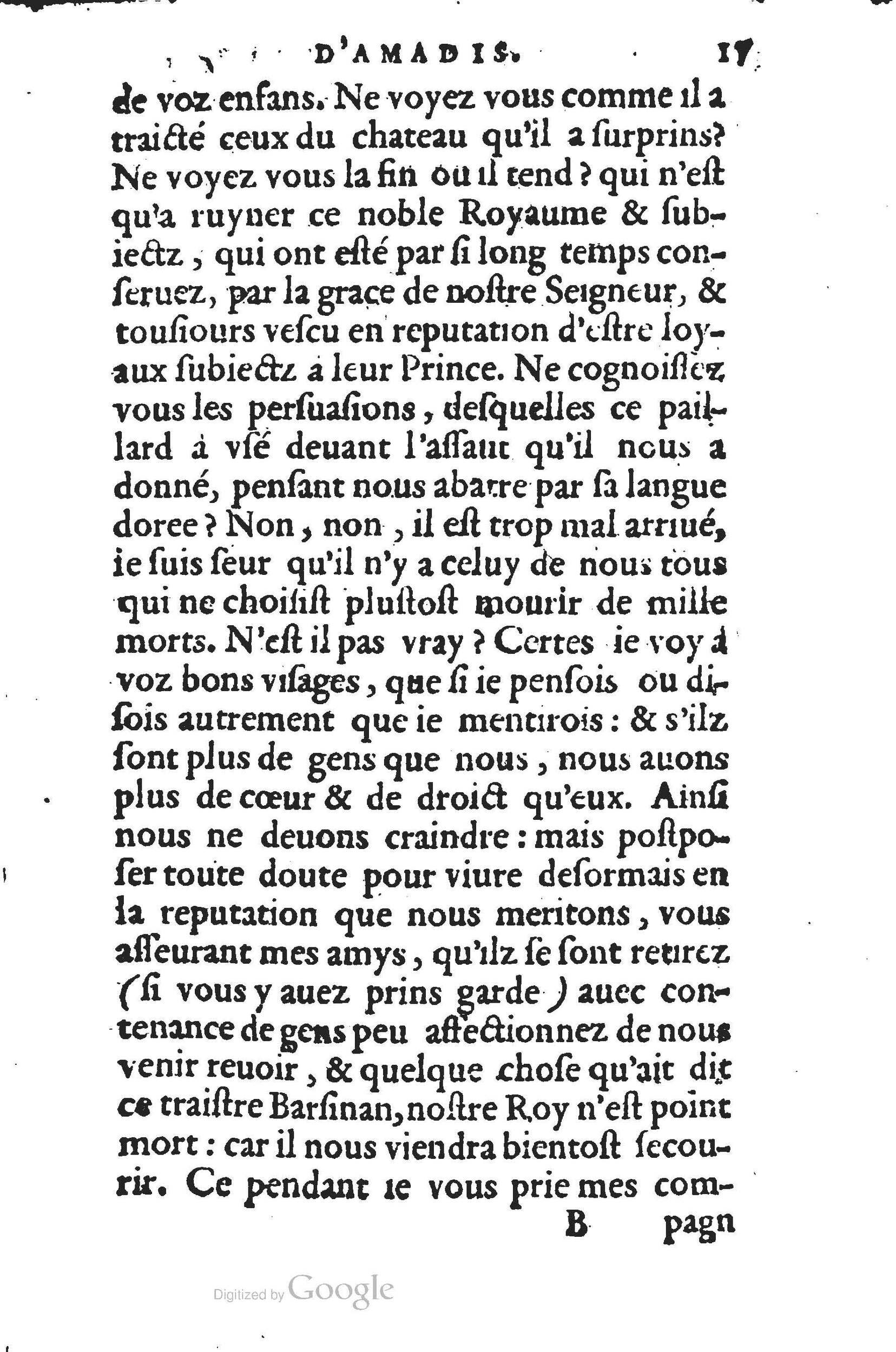 1560 - Jean d’Ogerolles et Gabriel Cotier Lyon - Trésor des Amadis - BSB Munich