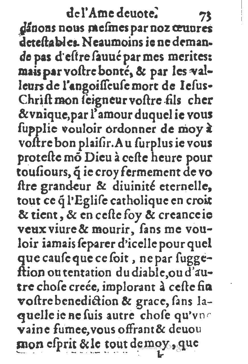 1578 - Guillaume Chaudière - Trésor de dévotion traitant de plusieurs belles vertus - BM Lyon