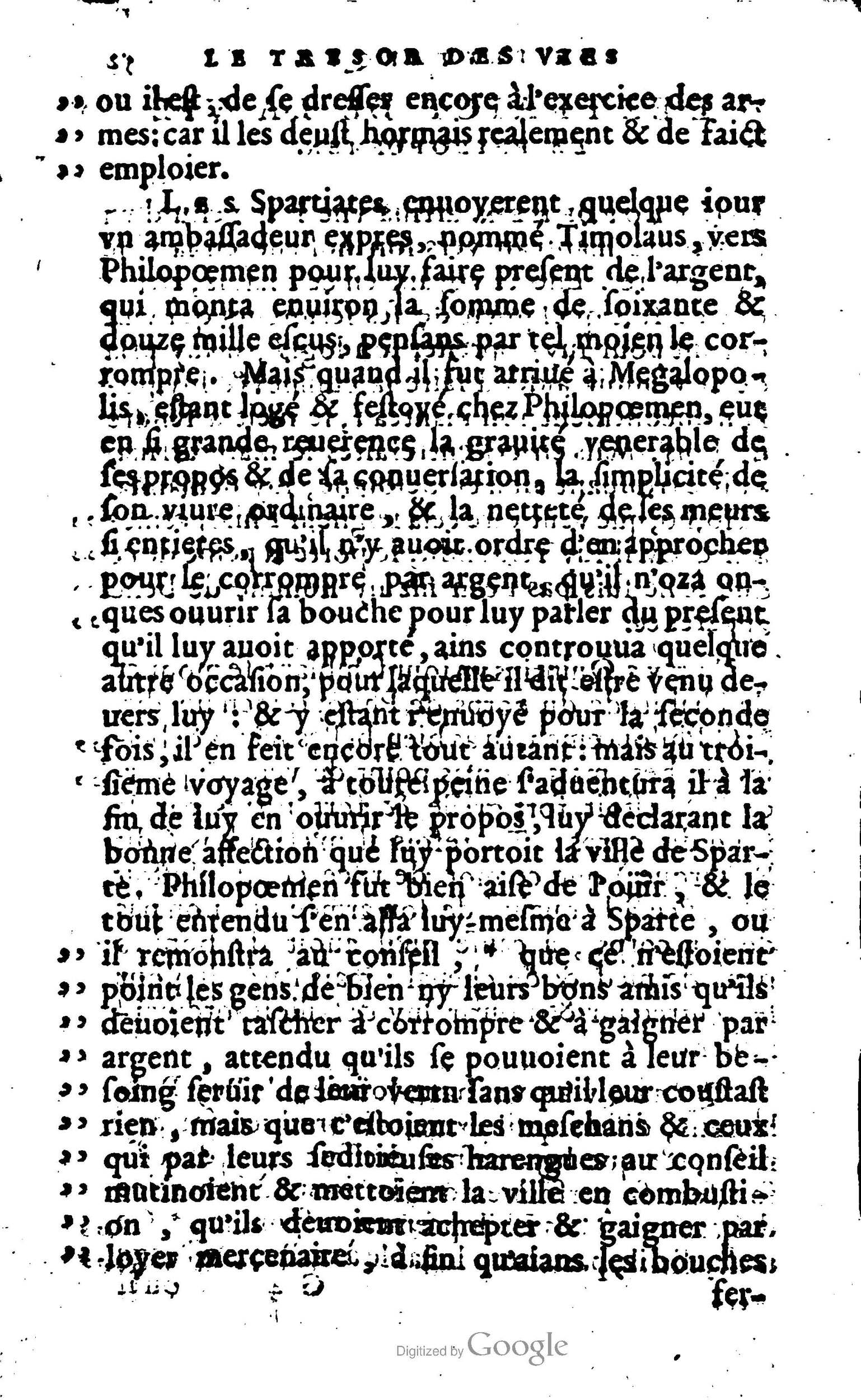 1568 - Willem Silvius - Trésor des vies de Plutarque - Anvers Plantin-Moretus