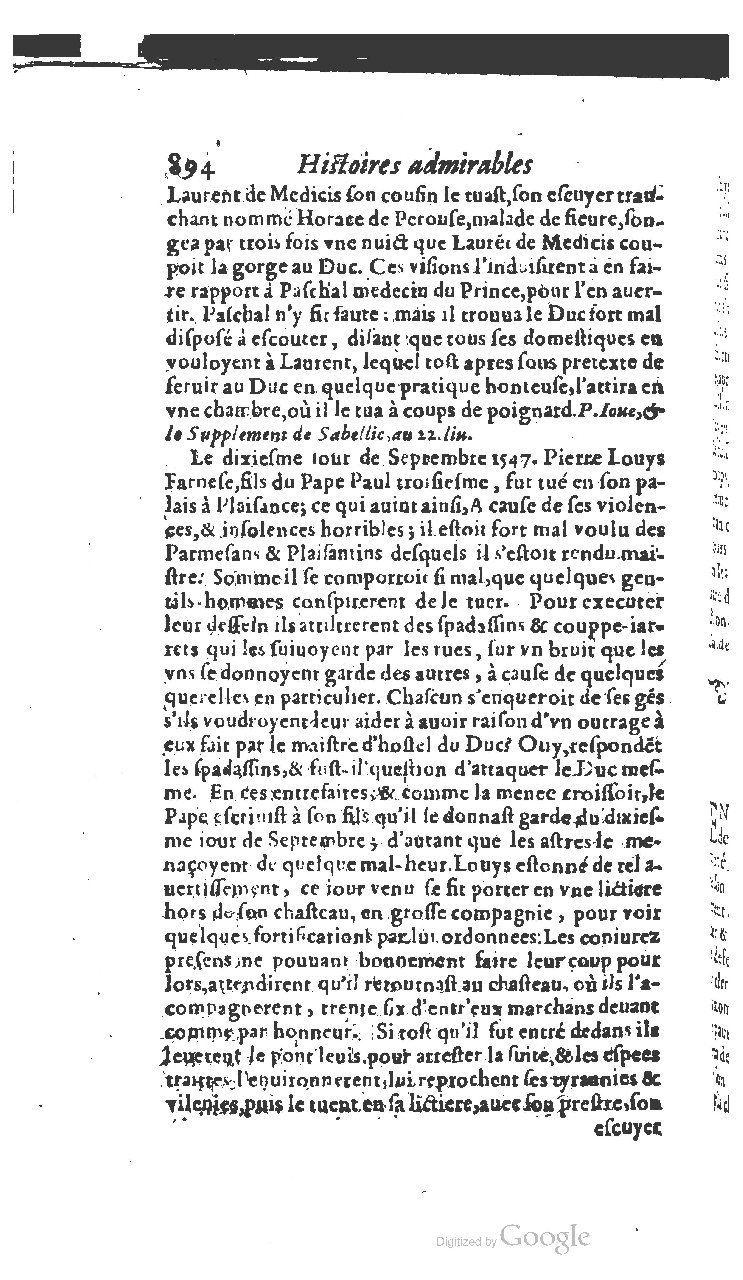1610 - Paul Marceau - Trésor d’histoires admirables et mémorables - BSB Munich 1610 - Paul Marceau - Trésor d’histoires admirables et mémorables - BSB Munich