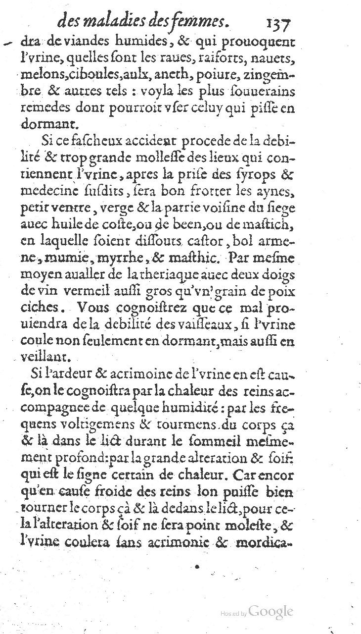 1585 - Jacques du Puis - Trésor des remèdes secrets pour les maladies des femmes - BnF