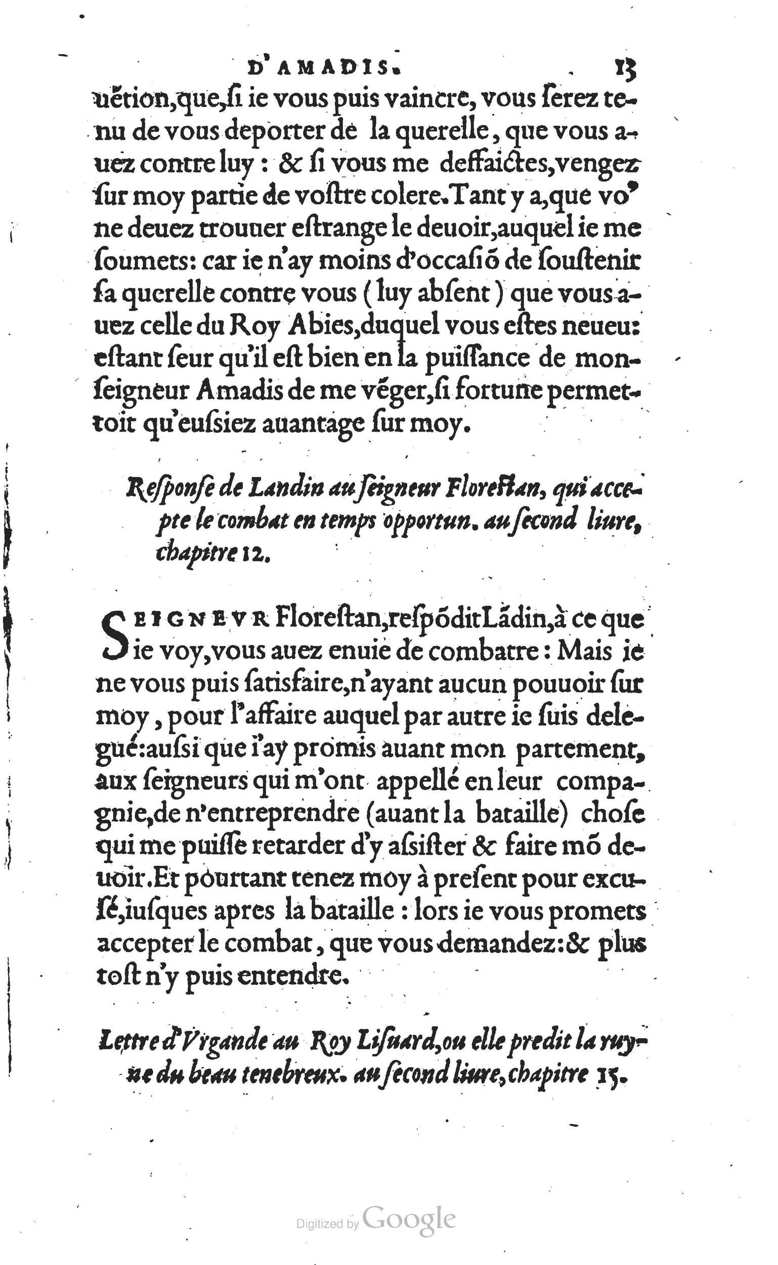 1560 - Vincent Sertenas et Gilles Robinot - Trésor des Amadis - British Library