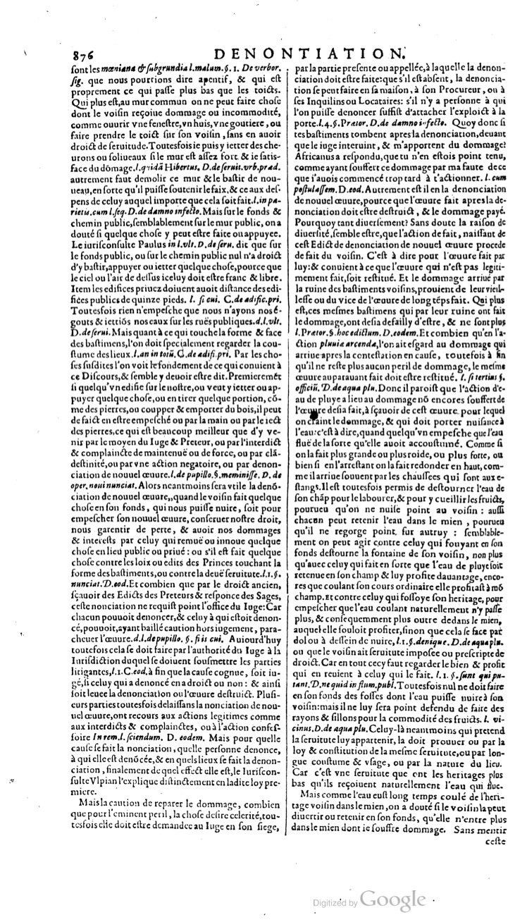 1629 - Veuve Nicolas Buon - Trésor du droit français (21754 T. 1) - BM Lyon