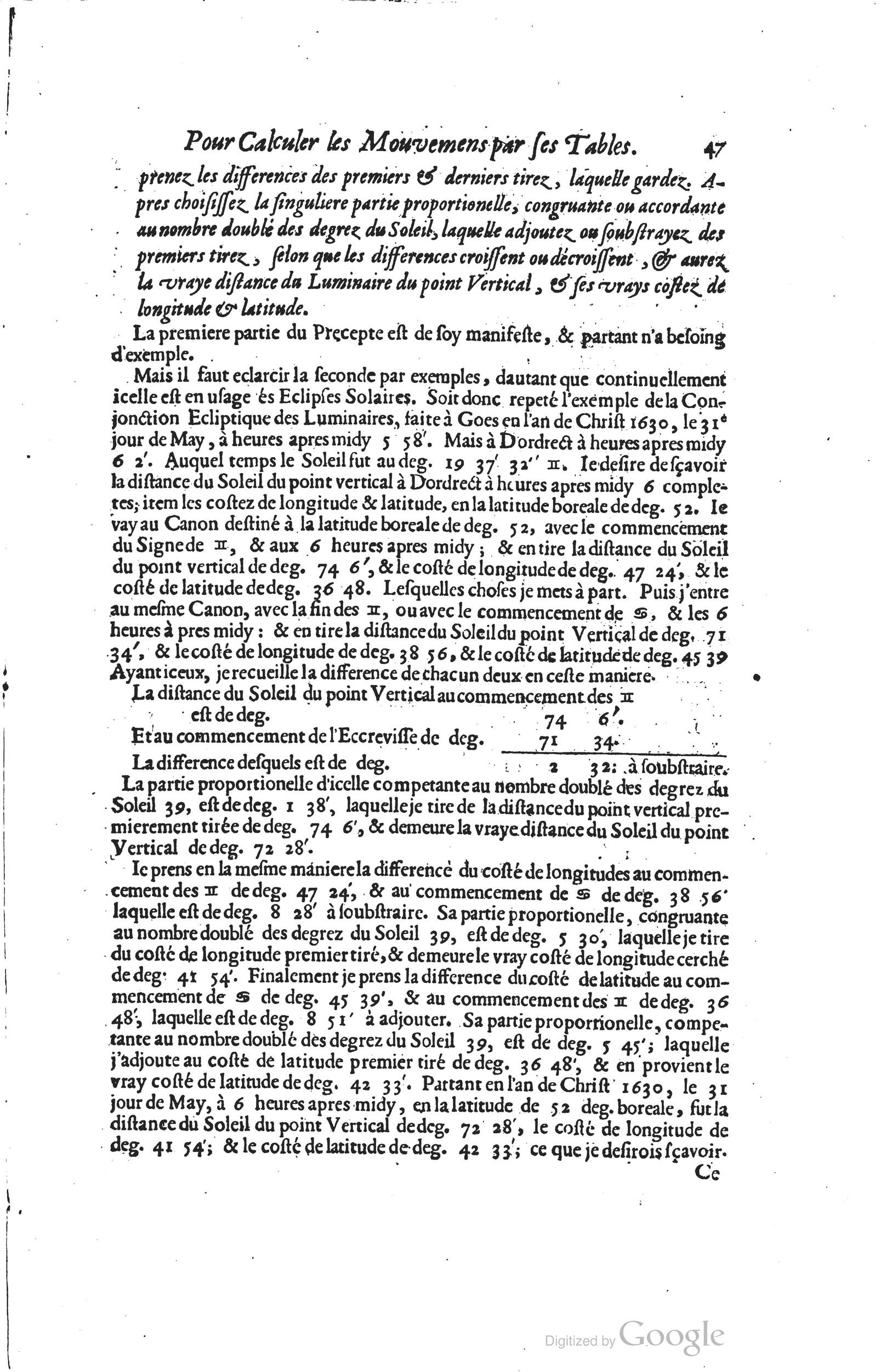1634 - Zacharie Roman - Les Tables perpétuelles - Universiteit Leiden