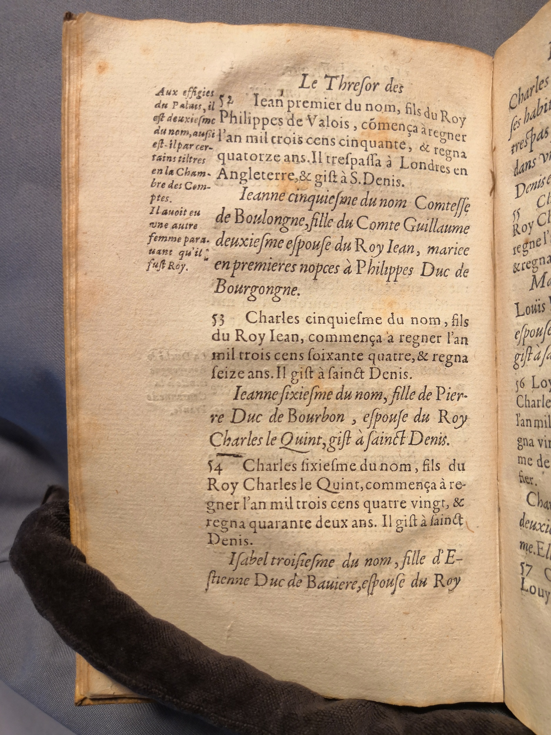 1614 - Jean Corrozet - Trésor des histoires de France - Amsterdam