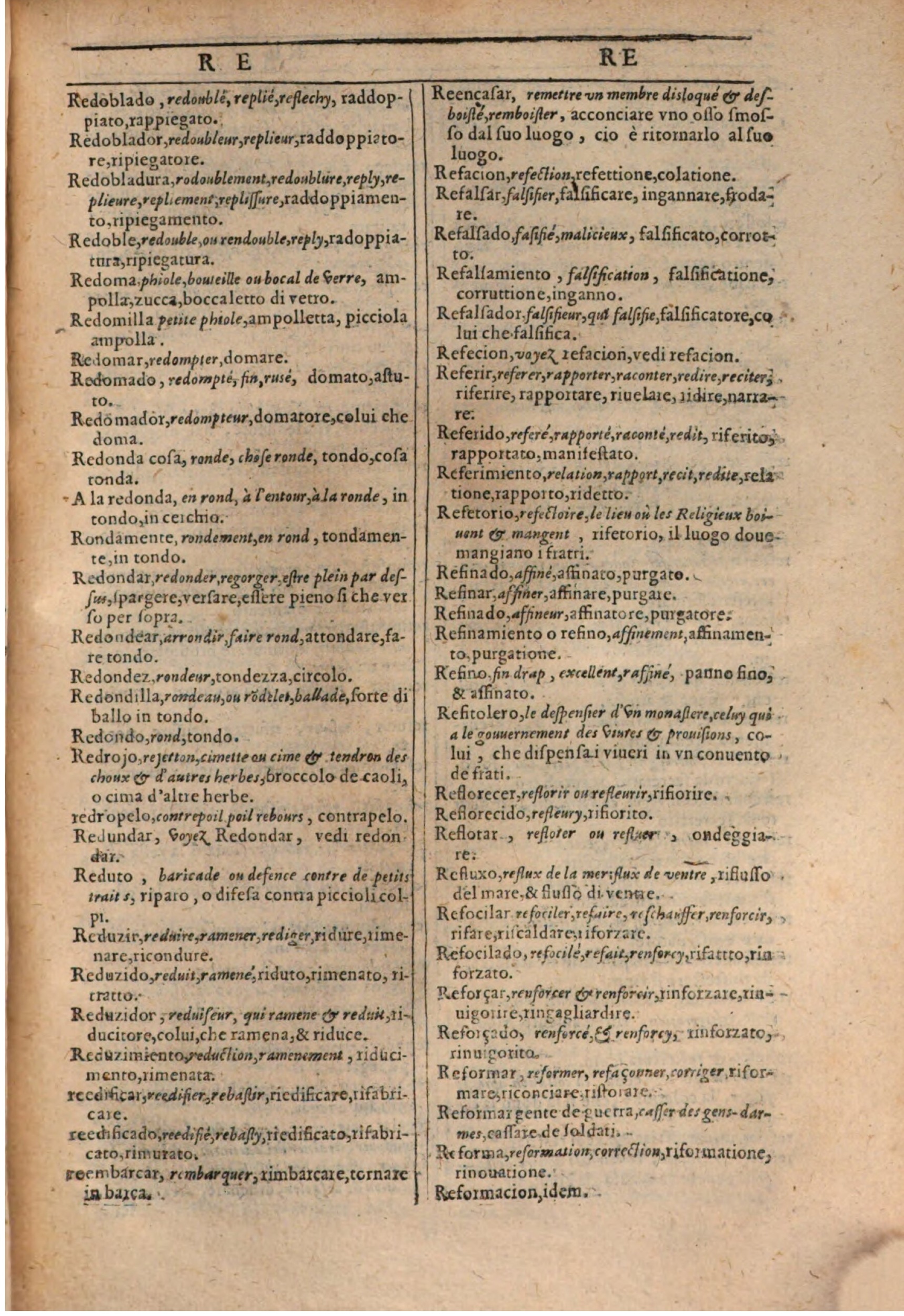 1609 - Philippe Albert et Alexandre Pernet - Trésor des trois langues française, italienne et espagnole (Première partie) - BSB Munich 1609 - Philippe Albert et Alexandre Pernet - Trésor des trois langues française, italienne et espagnole (Première partie) - BSB Munich