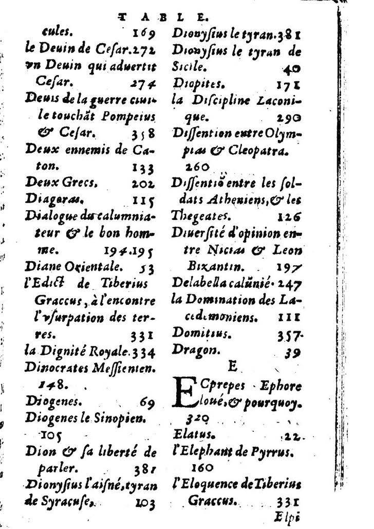 1611 - Pierre Rigaud - Trésor des vies de Plutarque - BM Lyon