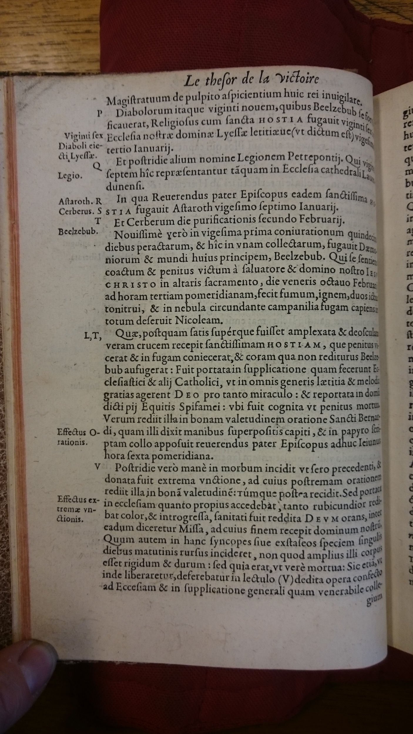 1578 - Nicolas Chesneau - Trésor et entière histoire de la triomphante victoire du corps de Dieu sur l’esprit malin - BM Lyon