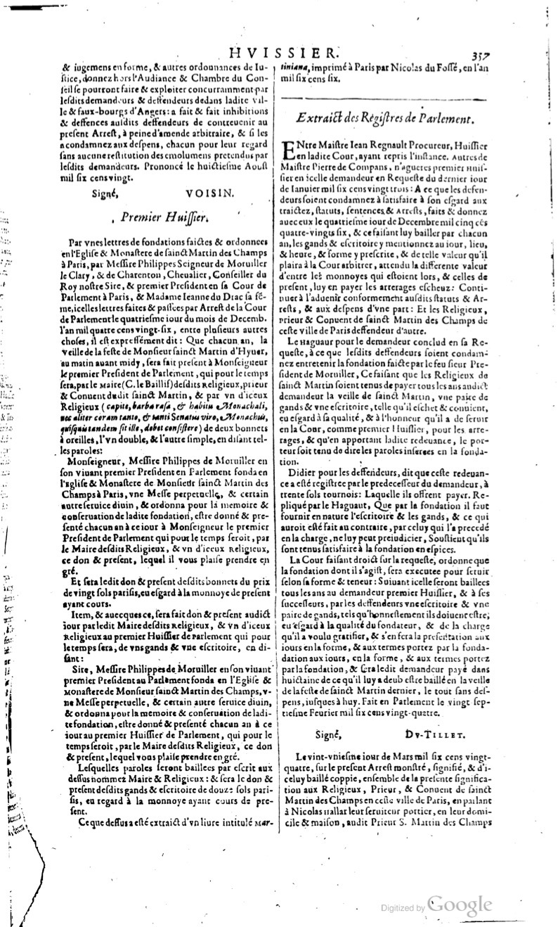 1629 - Veuve Nicolas Buon - Trésor du droit français (29620 T. 2) - BM Lyon
