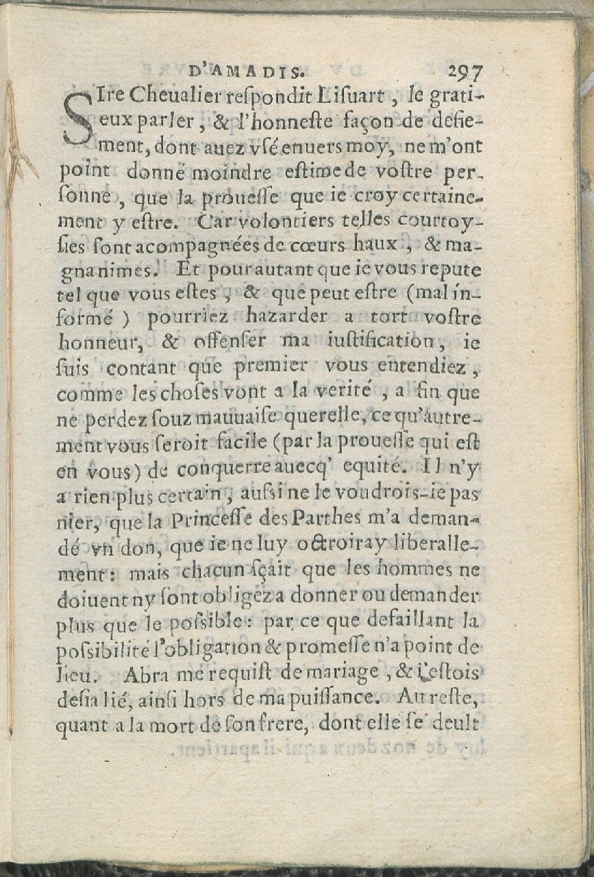 1559 - Pierre Regnard - Trésor des Amadis - Det KLG Copenhague