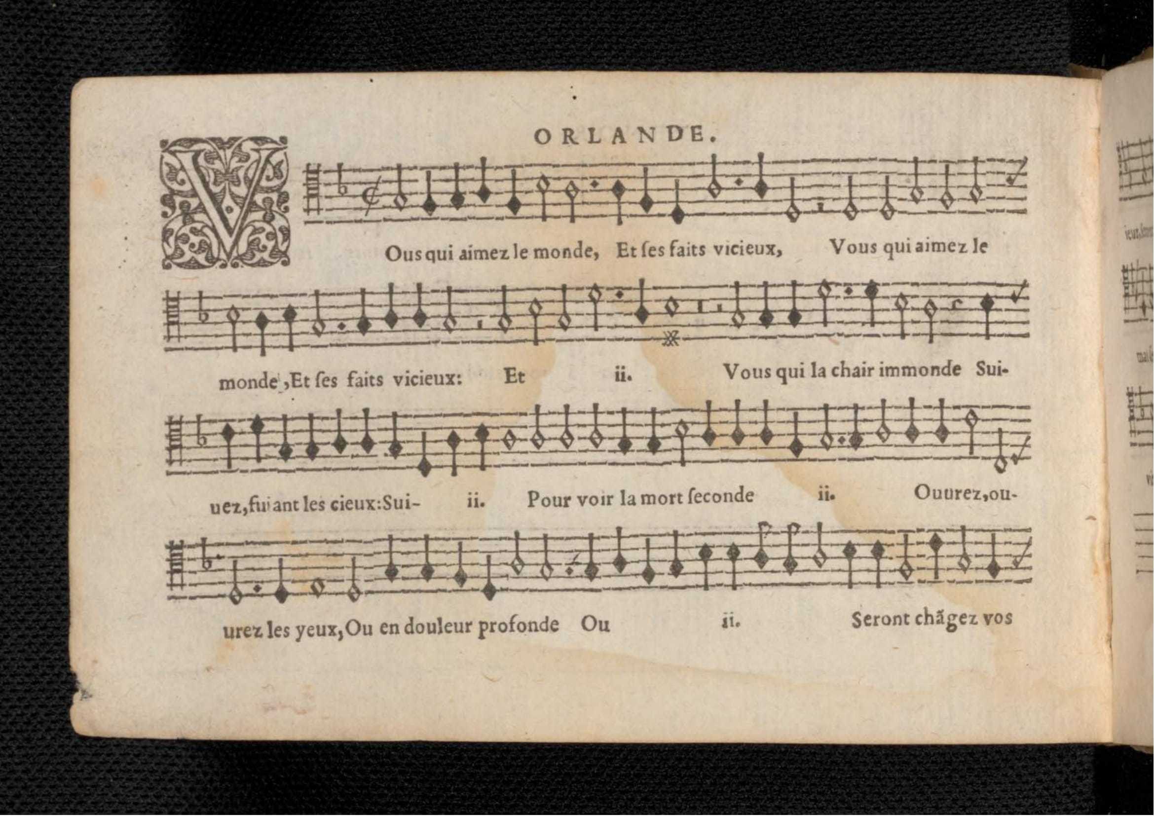 1576 - [Pierre de Saint-André] - Trésor de musique d’Orlande de Lassus Tenor - KBR Bruxelles