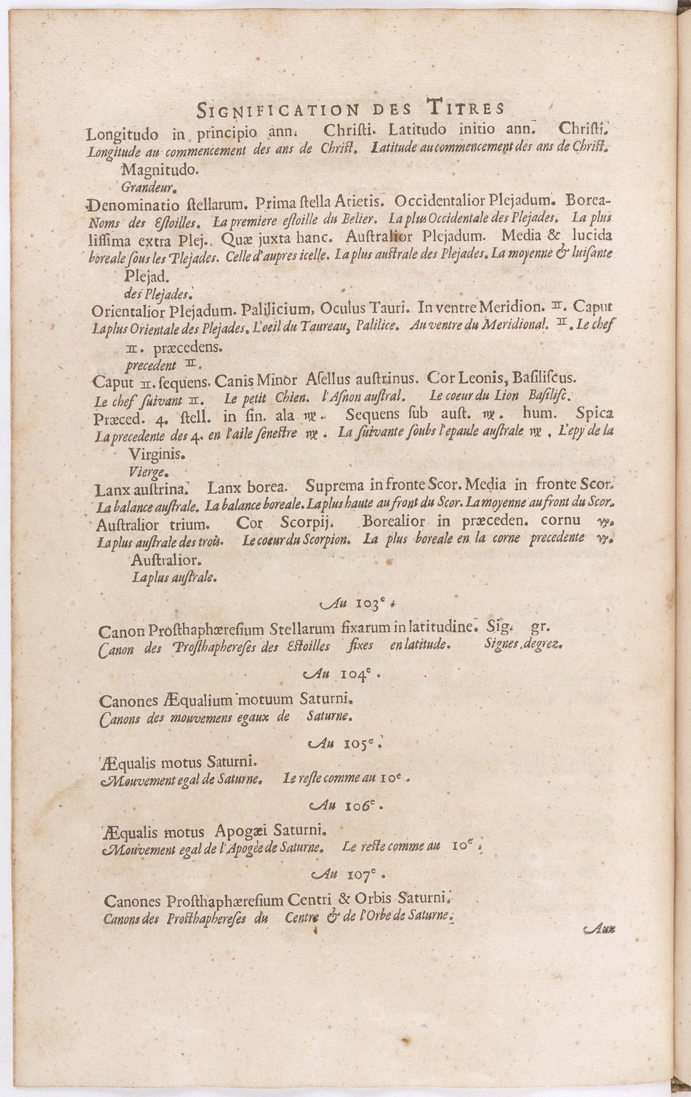 1634 - Zacharie Roman - Les Tables perpétuelles - BnF Arsenal