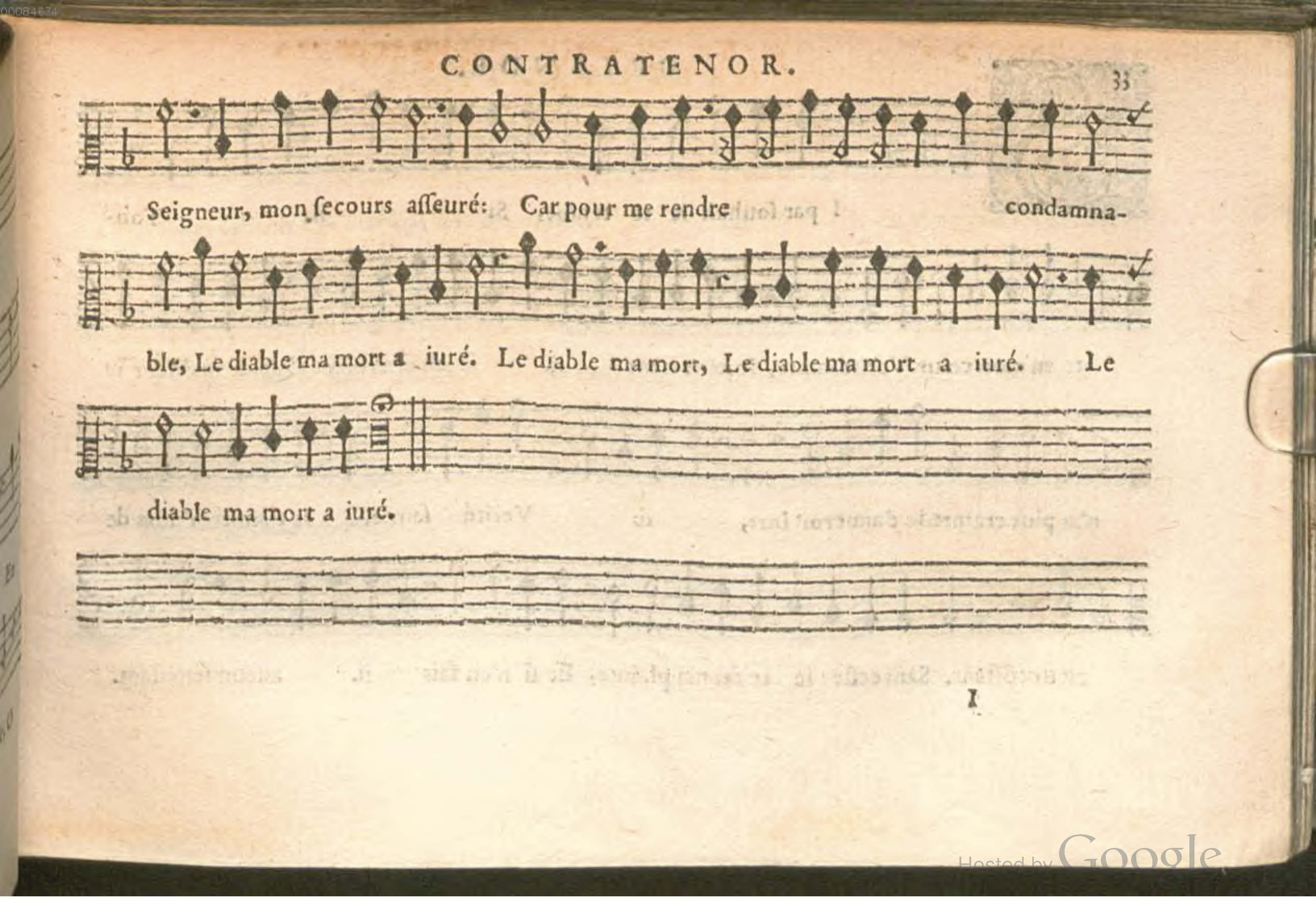 1576 - [Pierre de Saint-André] - Trésor de musique d’Orlande de Lassus Contratenor - BSB Munich