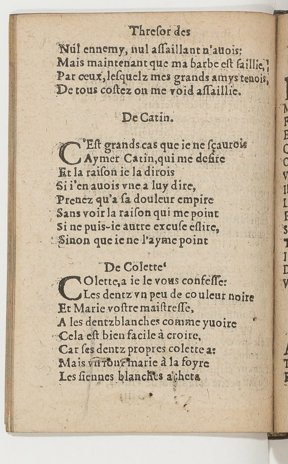 1568c. - Veuve Jean Bonfons - Trésor des joyeuses inventions du parangon de poésies - BnF Arsenal