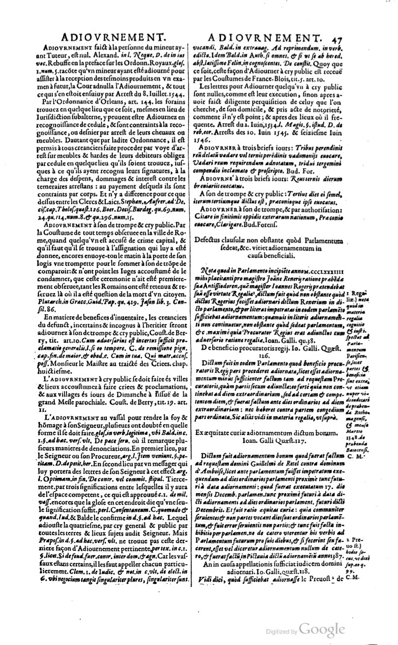 1629 - Veuve Nicolas Buon - Trésor du droit français (21754 T. 1) - BM Lyon