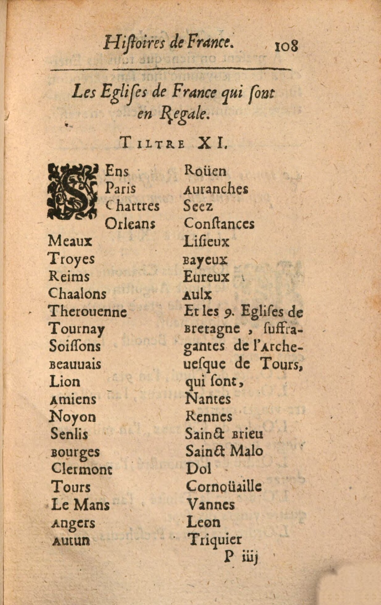1639 - Jean Corrozet - Trésor des histoires de France - BSB Munich