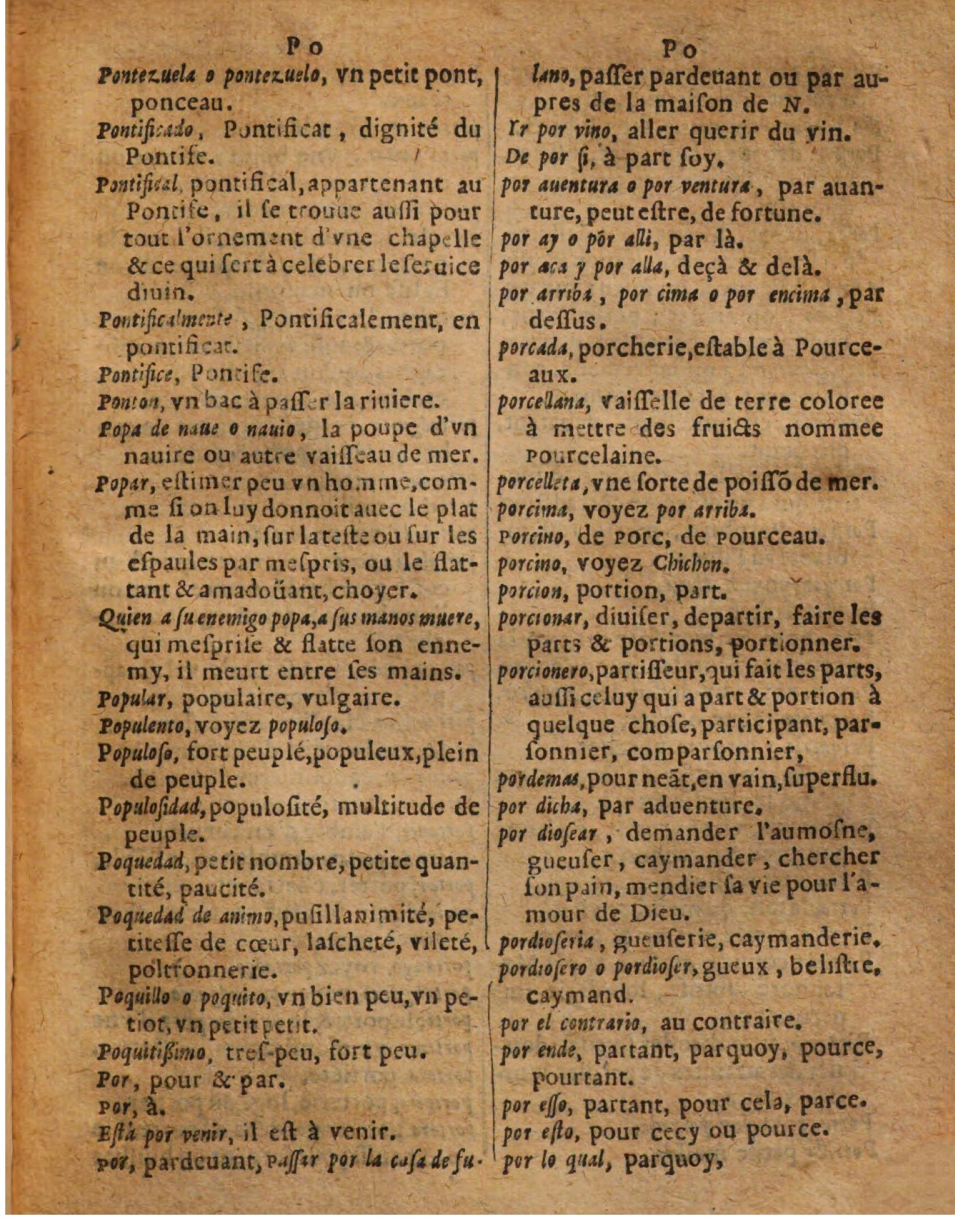 1625 - Hubert Antoine - Trésor des deux langues espagnole et française - Augsbourg
