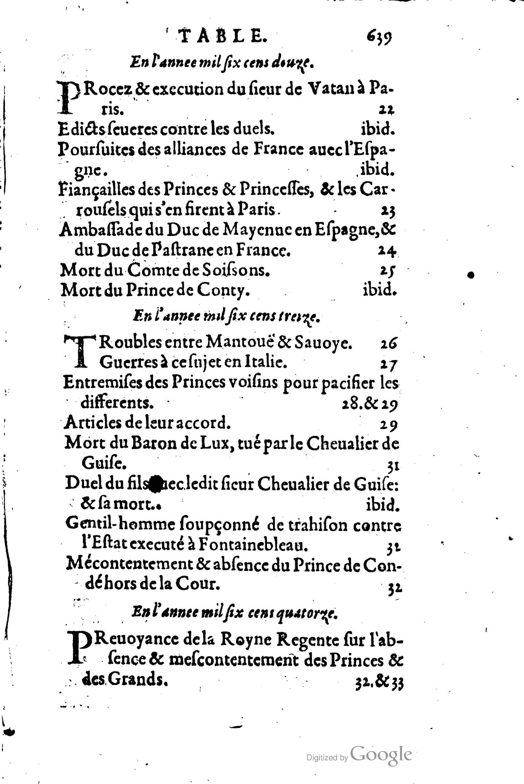 1623 - Joseph Bouillerot - Trésor de l’histoire générale de notre temps - BM Lyon