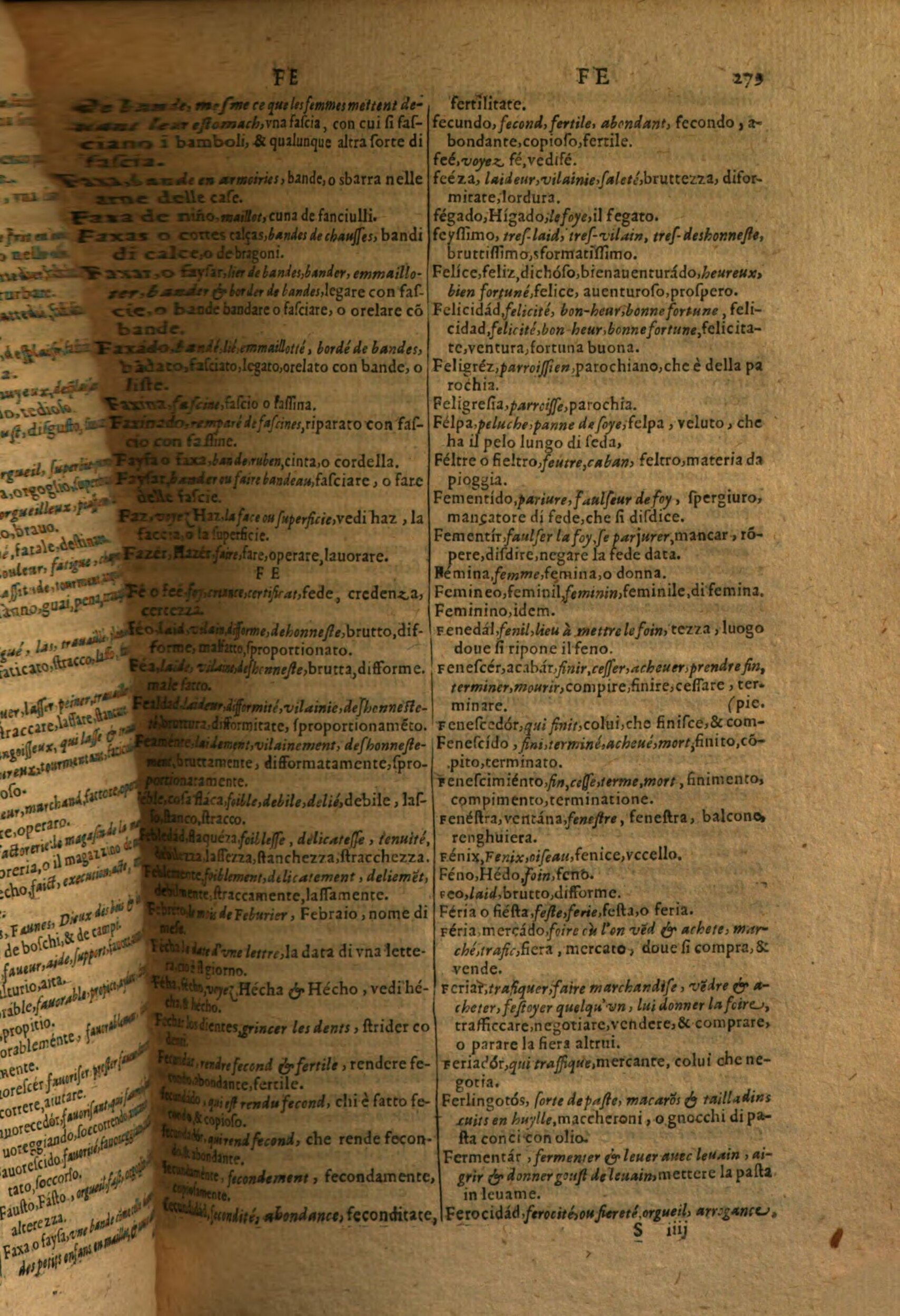 1617 - Samuel Crespin - Trésor des trois langues espagnole, française et italienne (Première partie) - Regensburg