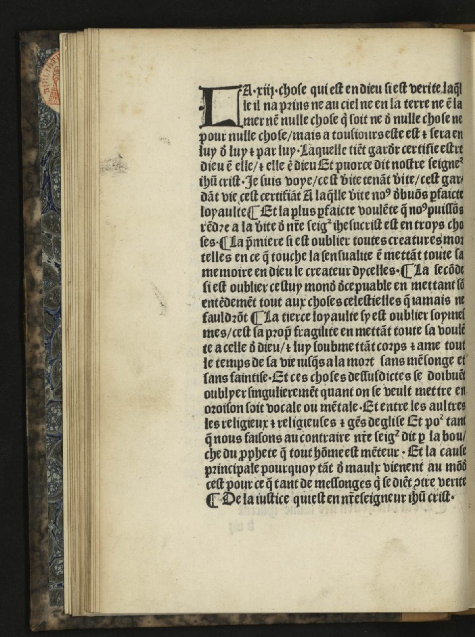 1494 - [Louis Cruse] - Trésor de l’âme chrétienne - Bibliothèque Mazarine