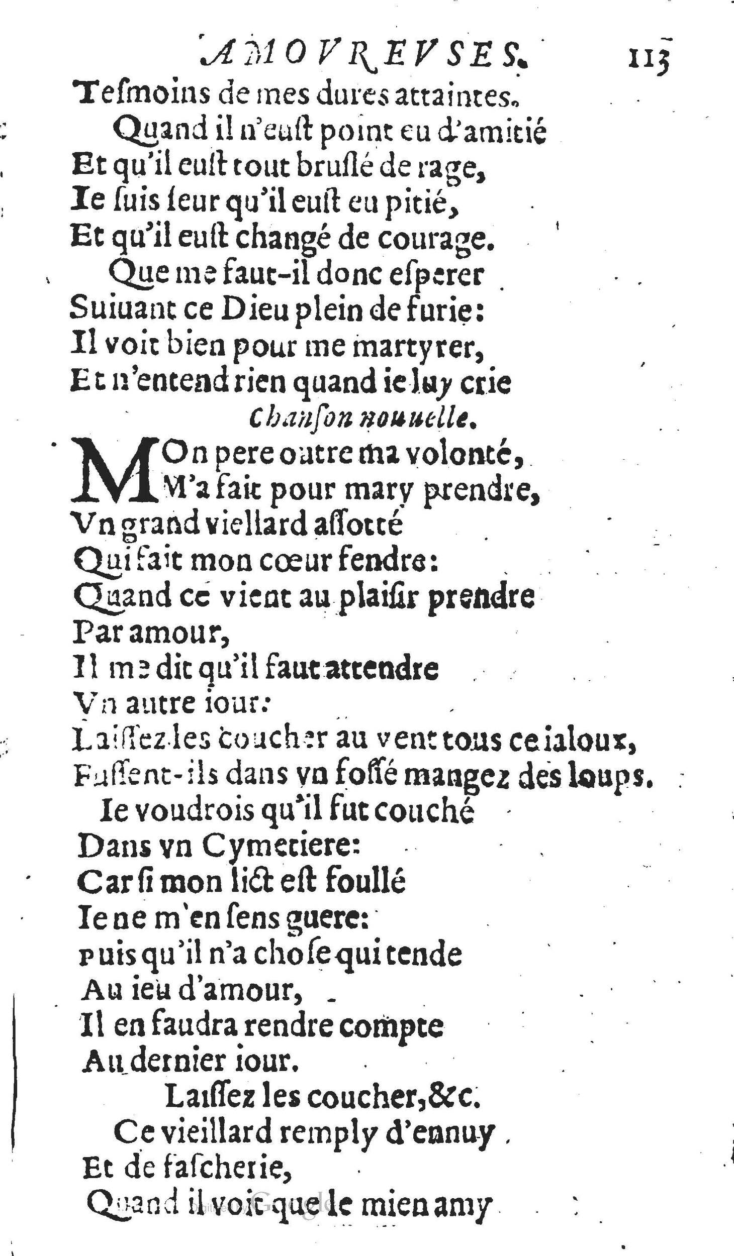1606 - Théodore Reinsart - Trésor des chansons amoureuses recueillies des plus excellents airs de cour - Livre II - NK ČR Prague 1606 - Théodore Reinsart - Trésor des chansons amoureuses recueillies des plus excellents airs de cour - Livre II - NK ČR Prague