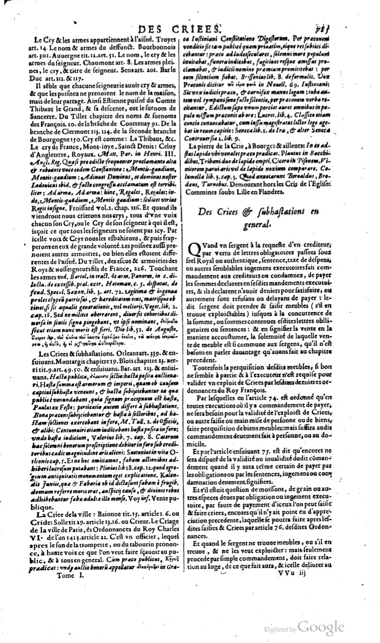 1629 - Veuve Nicolas Buon - Trésor du droit français (29620 T. 1) - BM Lyon