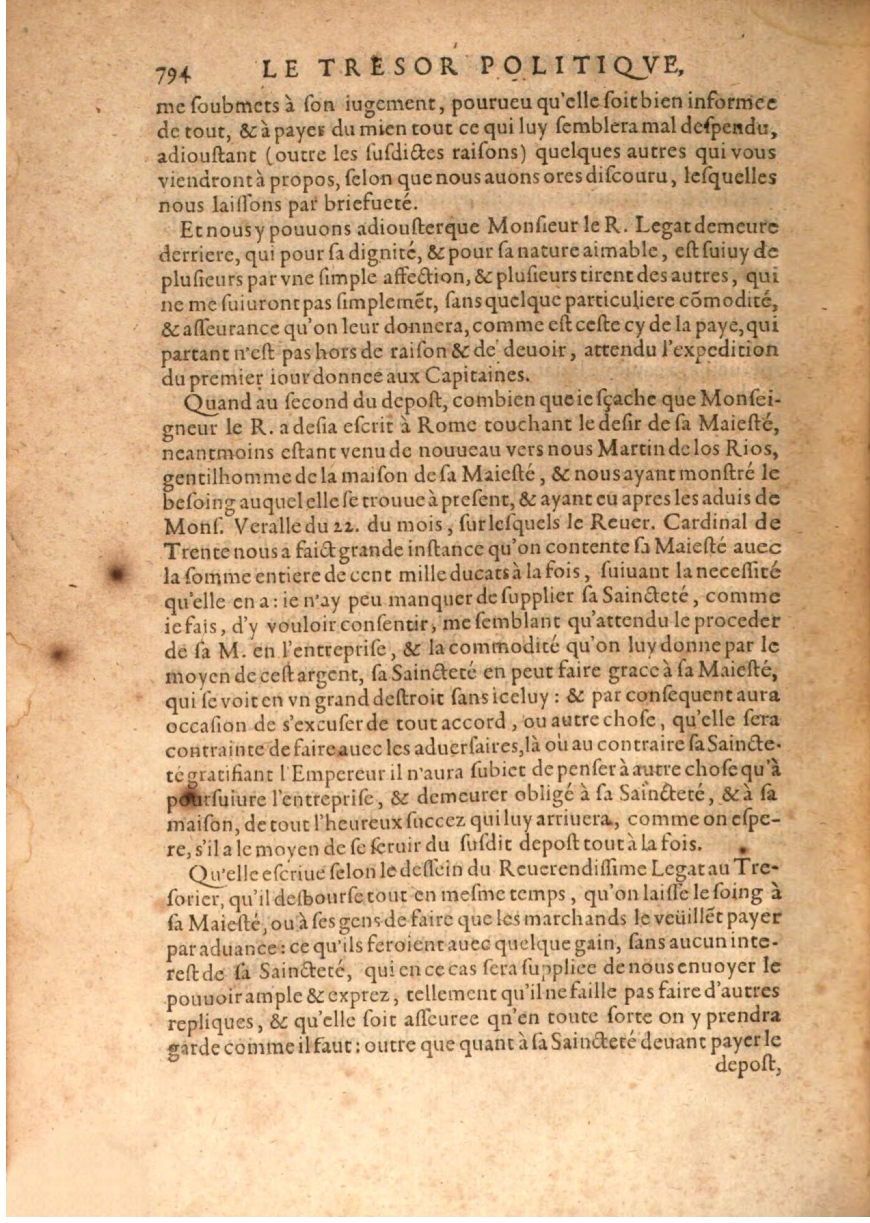 1608 - Nicolas Du Fossé - Trésor politique - BSB Munich