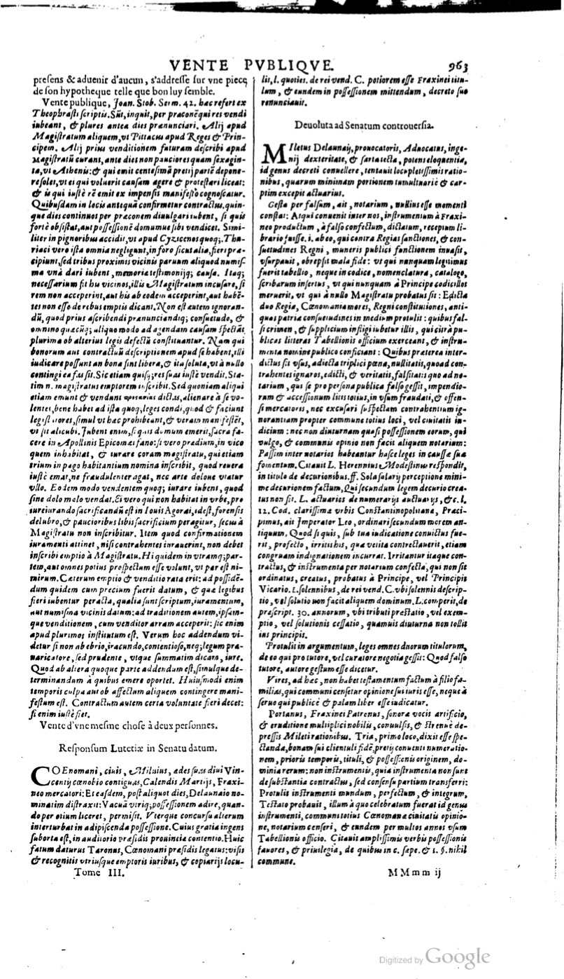 1629 - Veuve Nicolas Buon - Trésor du droit français (21754 T. 3) - BM Lyon