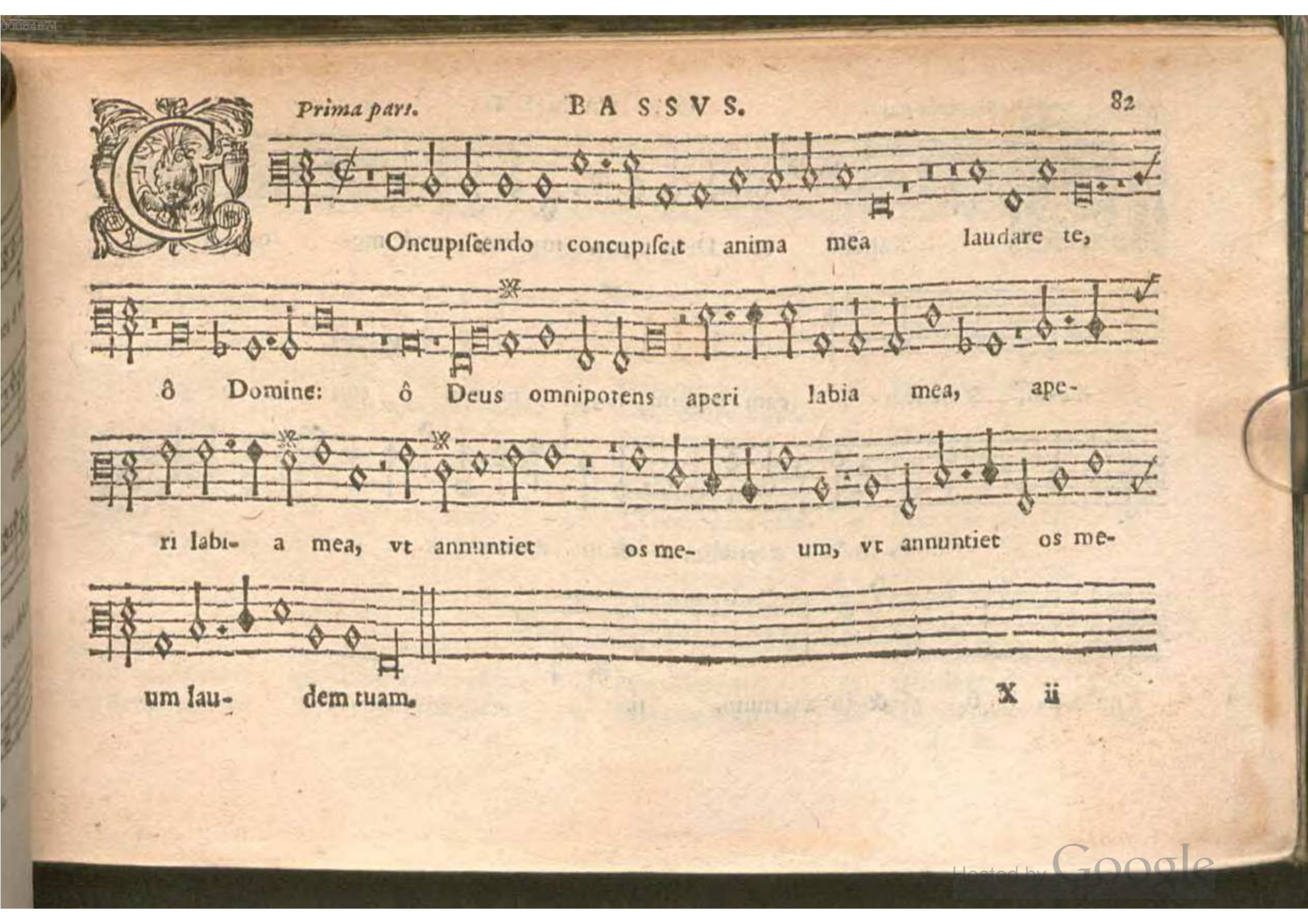 1576 - [Pierre de Saint-André] - Trésor de musique d’Orlande de Lassus Bassus - BSB Munich