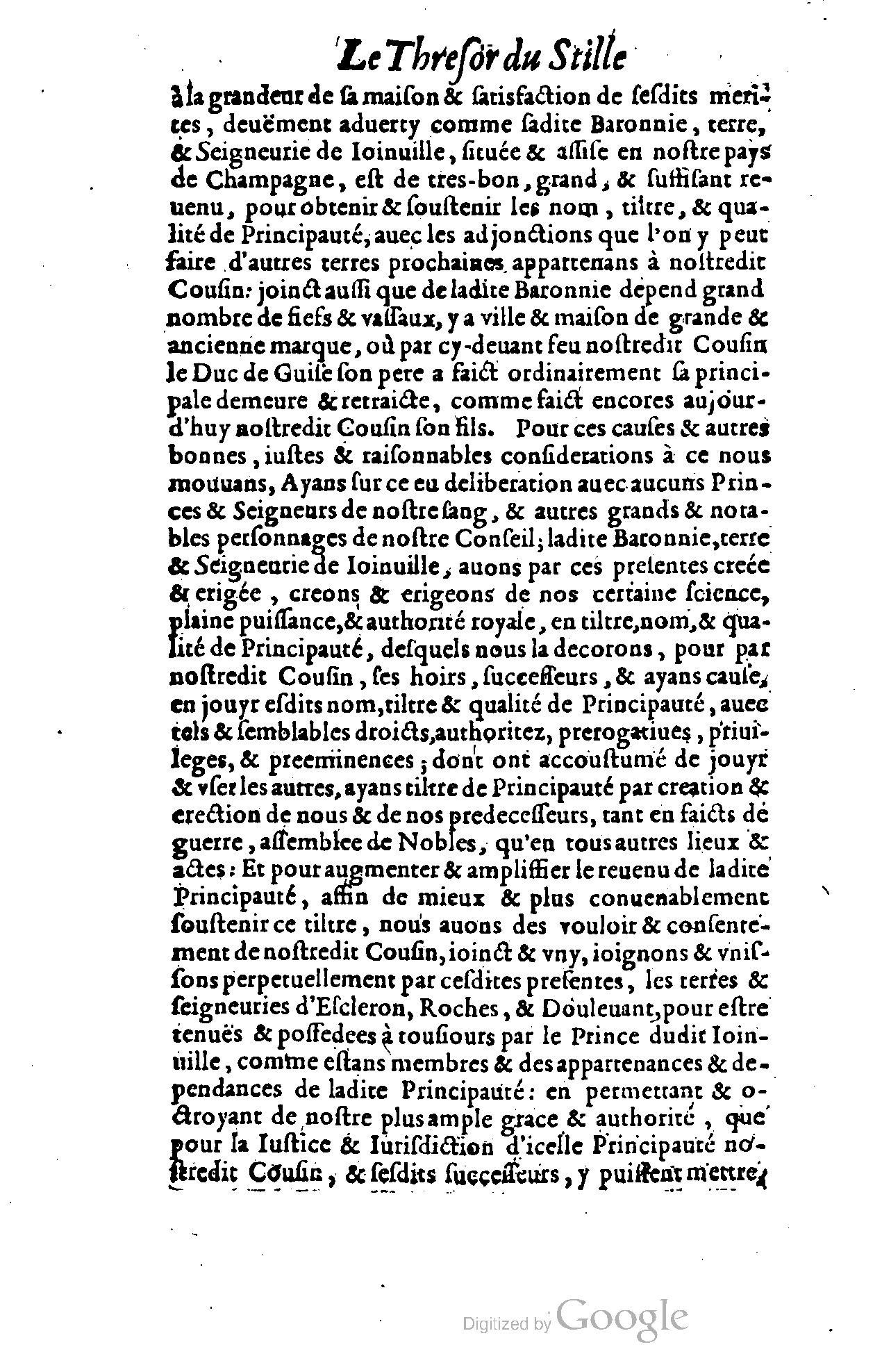 1614 - Jean Richer - Trésor du nouveau style et protocole de la chancellerie de France - BSB Munich