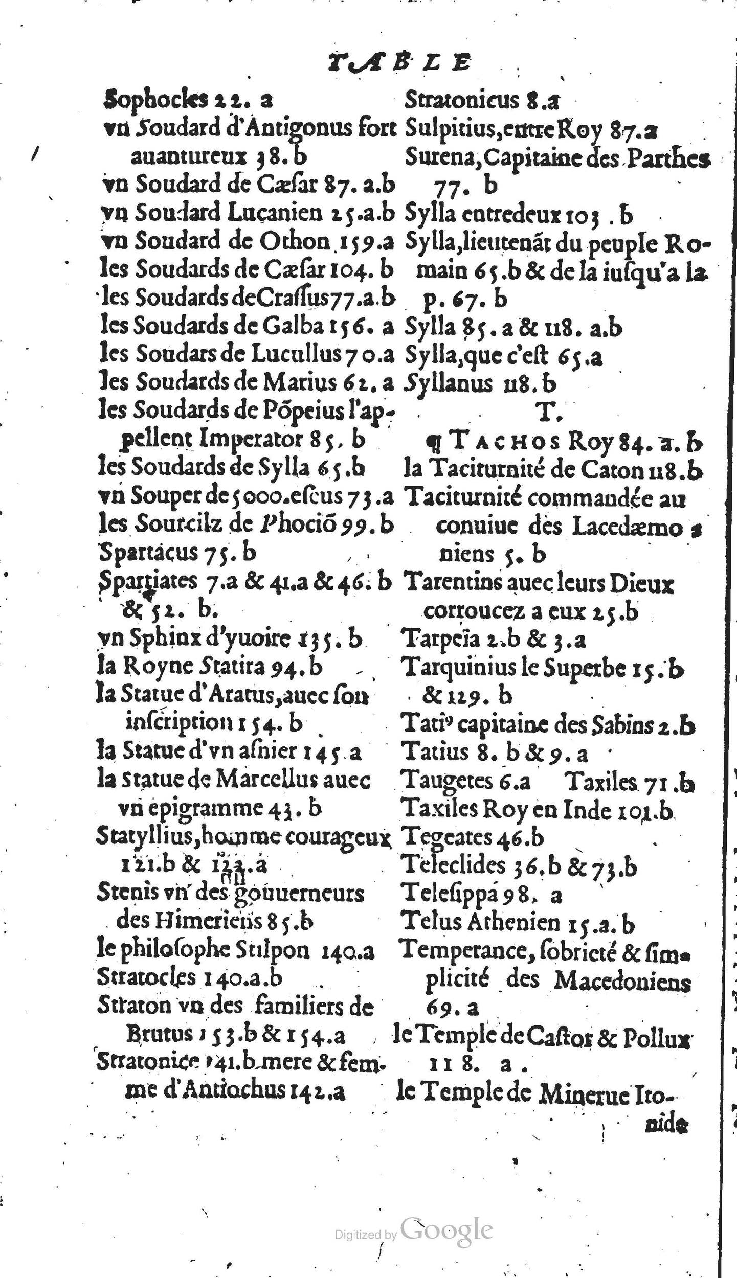 1567 - Willem Silvius - Trésor des vies de Plutarque - Anvers Musée Plantin-Moretus