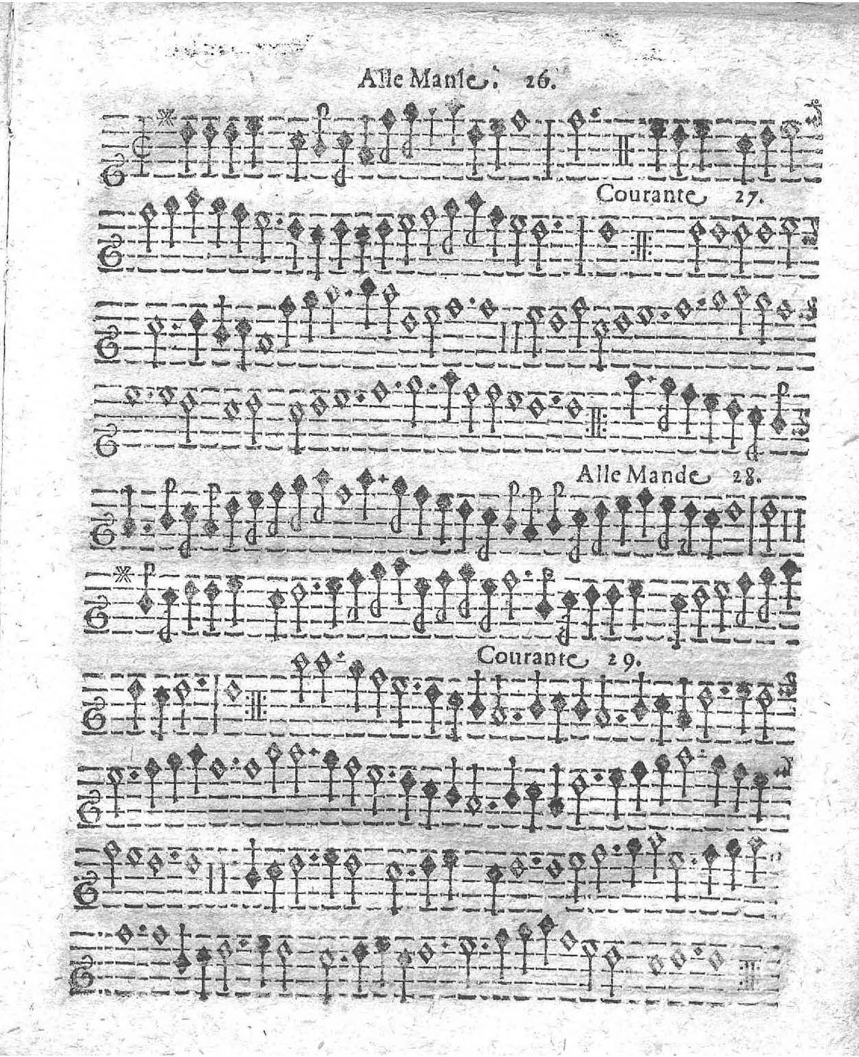 1621 - Jehan Weidnern - Trésor de toutes sortes de danses nouvelles à la française, allemande, espagnole, et italienne, à cinq et six parties - Vatican Apostolic Library