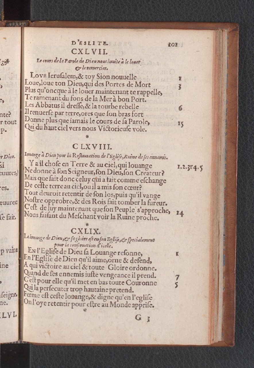 1577 - Jean de Laon - Trésor des 150 psaumes de David - Genève