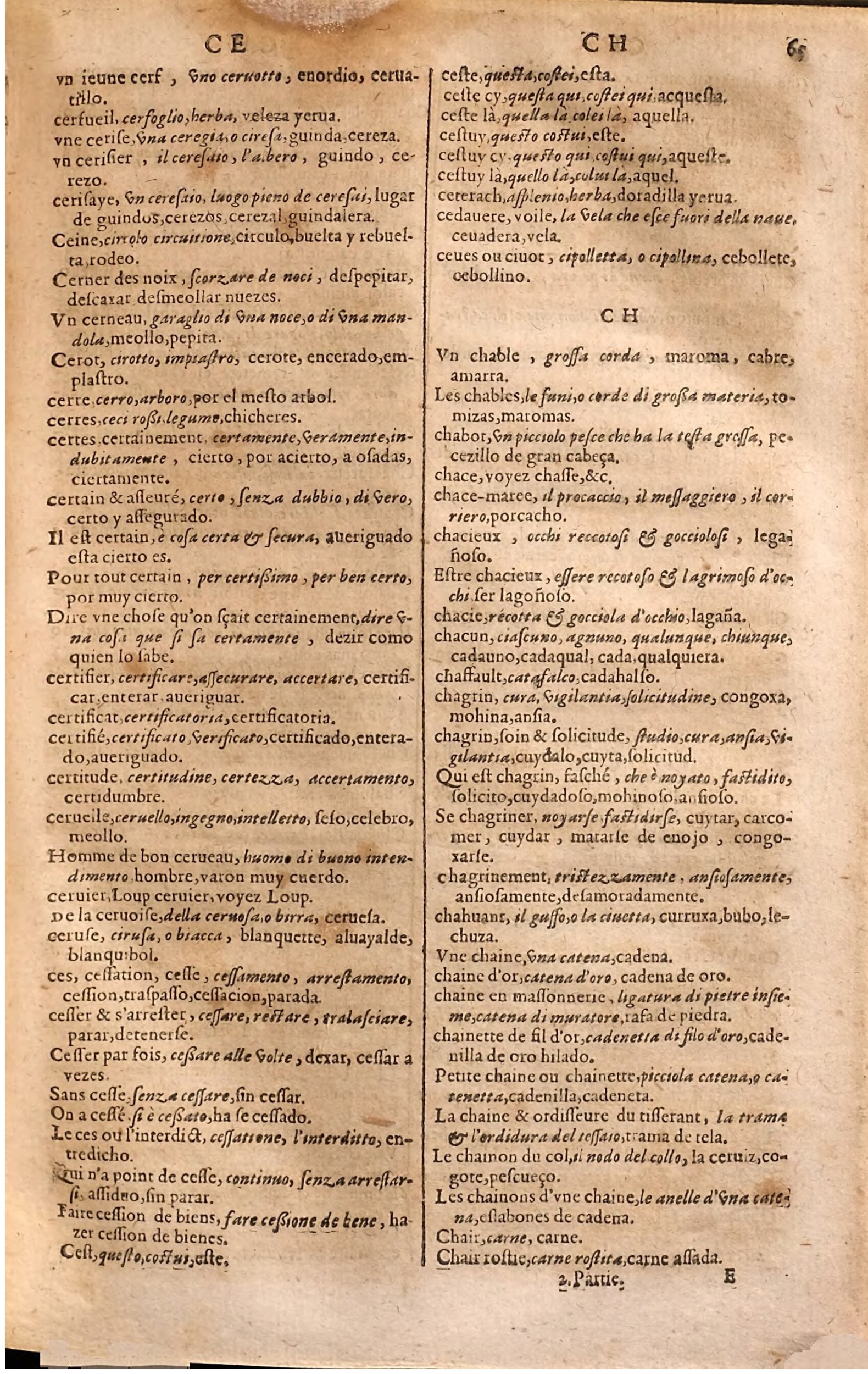1627 - Jacques Crespin - Trésor des trois langues (Seconde partie) - Regensburg