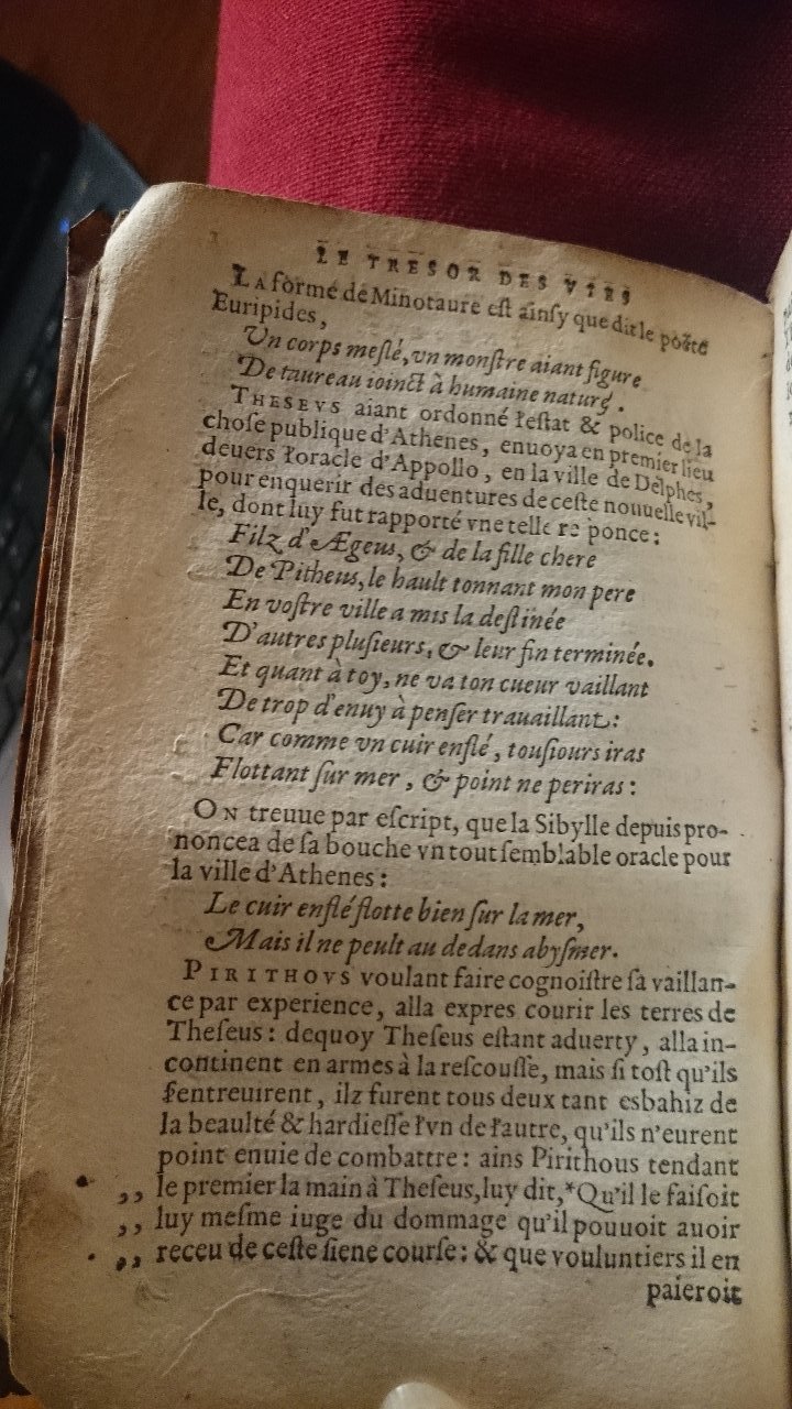 1568 - Willem Silvius - Trésor des vies de Plutarque - BnF