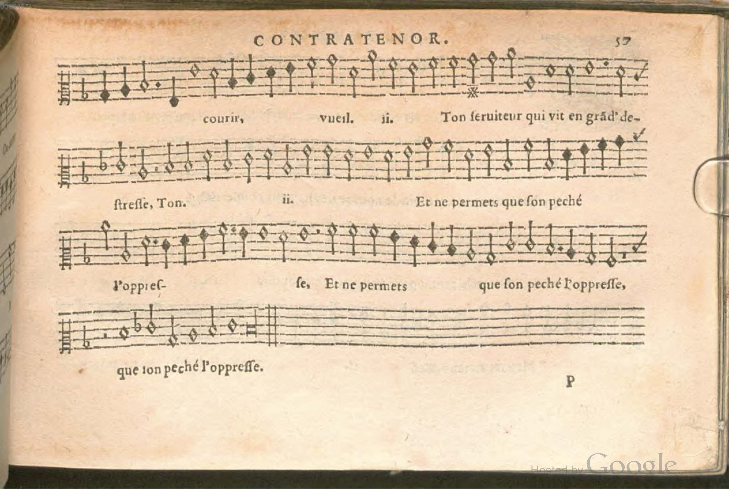 1576 - [Pierre de Saint-André] - Trésor de musique d’Orlande de Lassus Contratenor - BSB Munich
