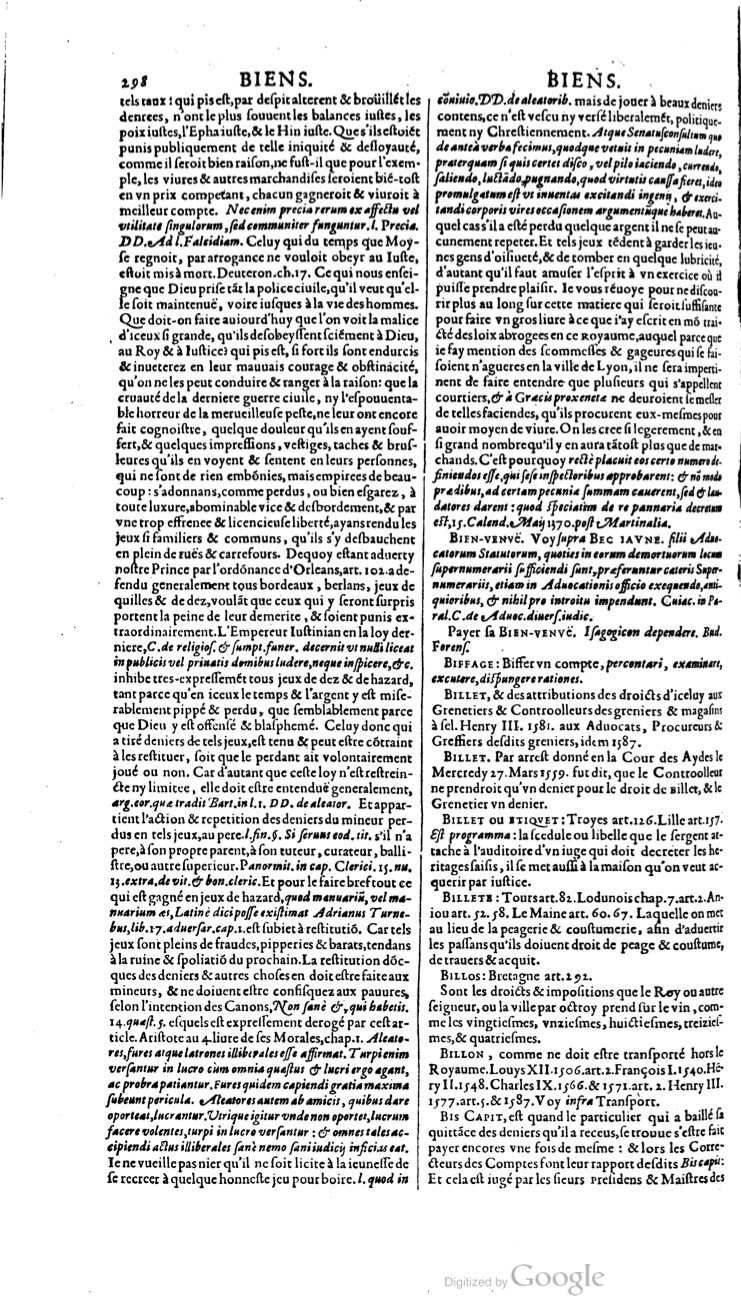 1629 - Veuve Nicolas Buon - Trésor du droit français (21754 T. 1) - BM Lyon 1629 - Veuve Nicolas Buon - Trésor du droit français (21754 T. 1) - BM Lyon