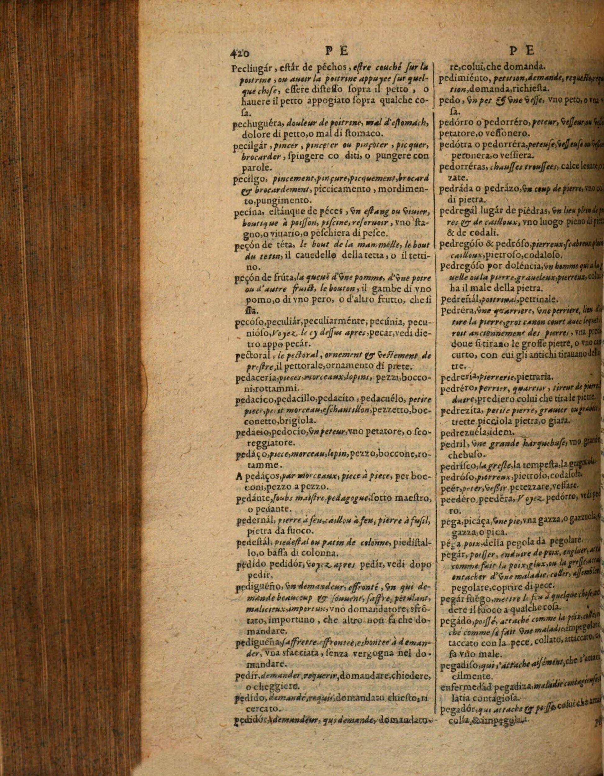 1617 - Samuel Crespin - Trésor des trois langues espagnole, française et italienne (Première partie) - Regensburg